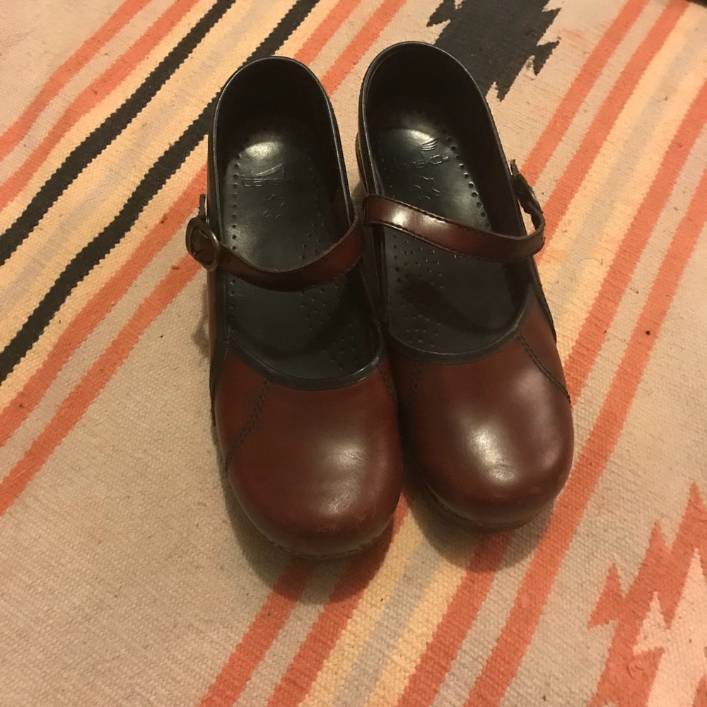 Maroon Mary Jane Dansko Heels